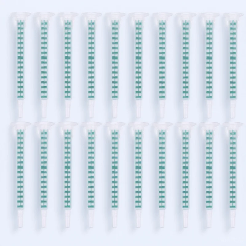 

30pcs Ab Glue Mixing Nozzle Epoxy Resin Filling Tube Dispenser Applicator Tool Spiral Rod Design For Lab Measuring Equipment