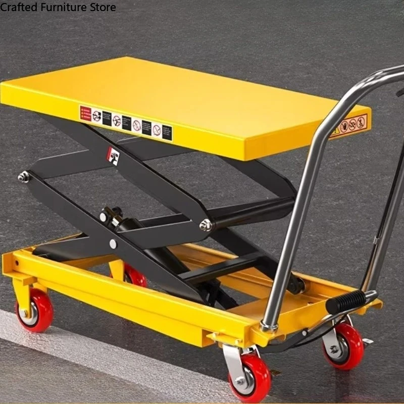 Manual Hydraulic Lift Trolley Stabilization Sturdy Lift Trolley Durable Easy Clean Commercial Furniture Hebebühnenwagen ZY60TC