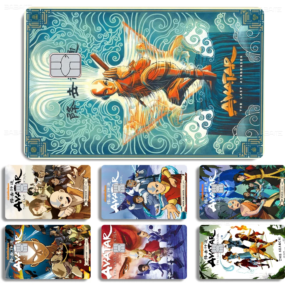 Avatar The Last Airbender Aang Fight Anime Anmie Sticker Film Skin Cover For Credit Card Debit Bank Card Front