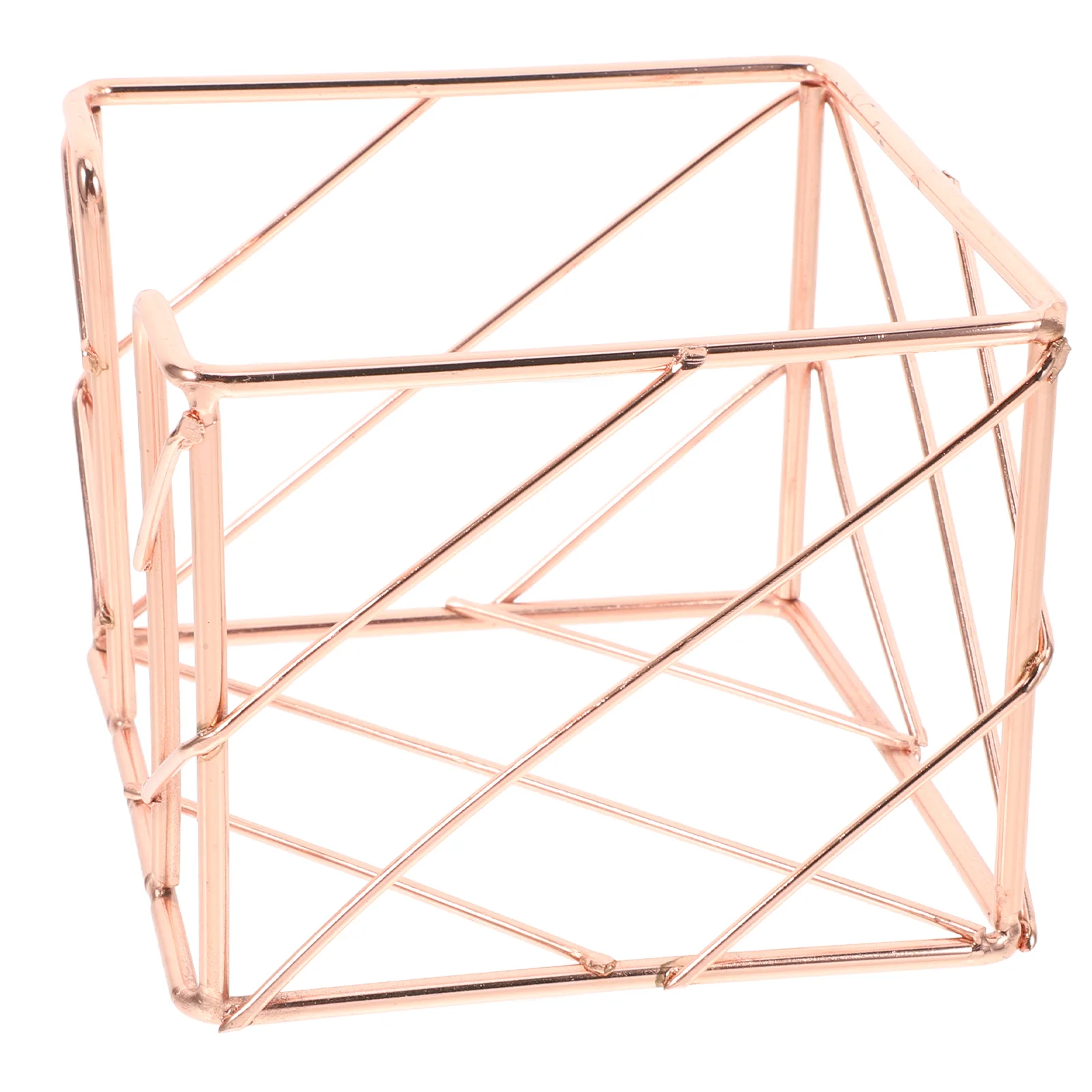 

Metal Memo Holder Large Capacity Desktop Note Dispenser Paper Trays Office Decor Sticky Storage Box Letter Cute Desk