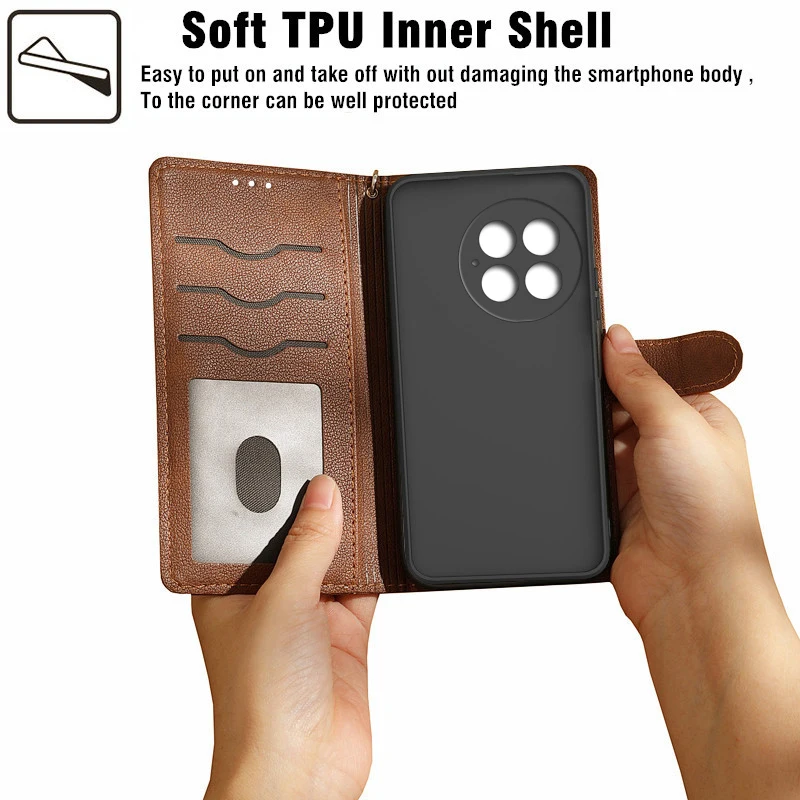 OnePlus 13 13R 13T 13S Wallet Flip Case For OnePlus 13 Phone Case Etui OnePlus 13R 5G Cover OnePlus13 One Plus 13T 13S 5G Shell