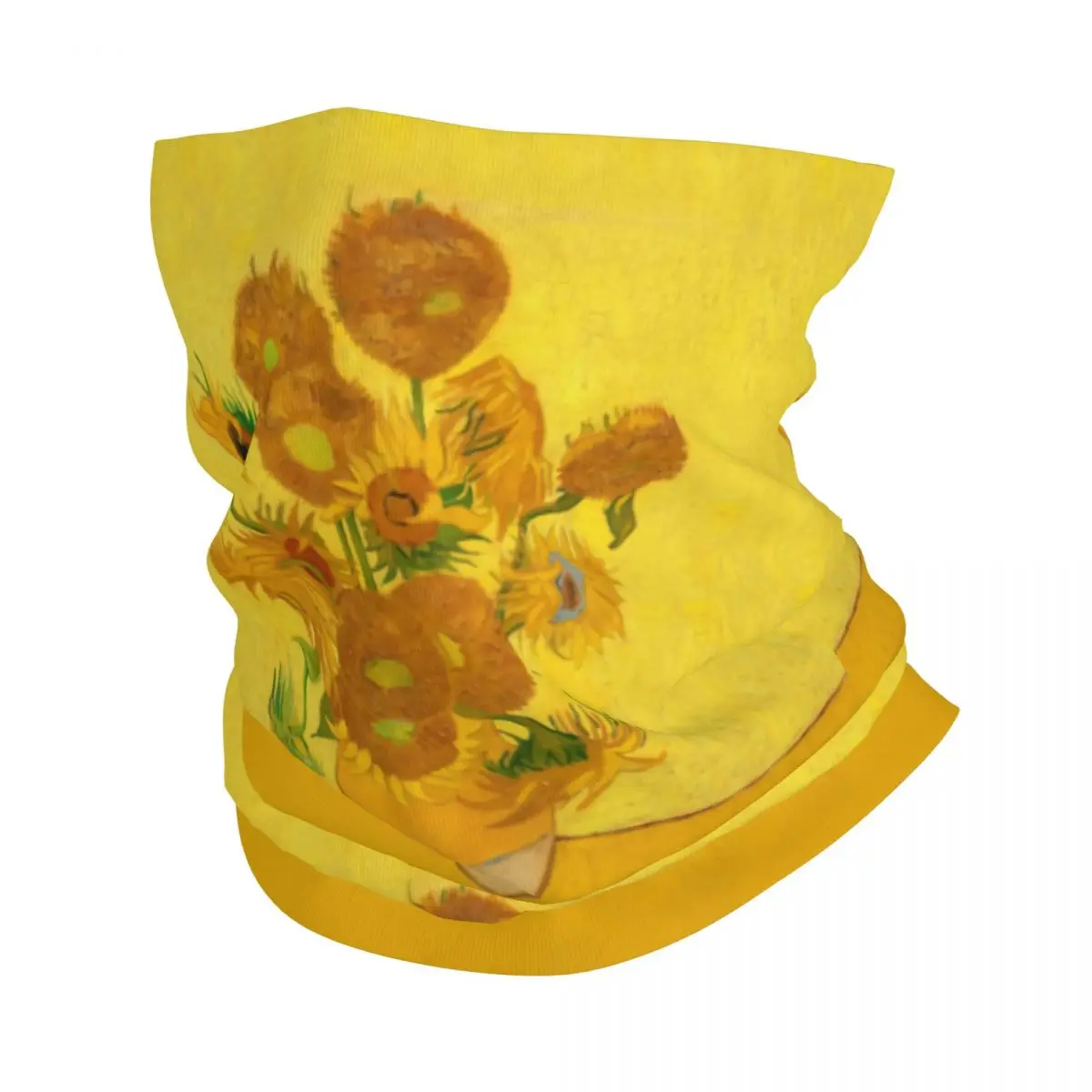 Vincent Van Gogh Sunflowers Bandana Neck Gaiter for Ski Camping Women Men Wrap Scarf Sun Flowers Balaclava Warmer