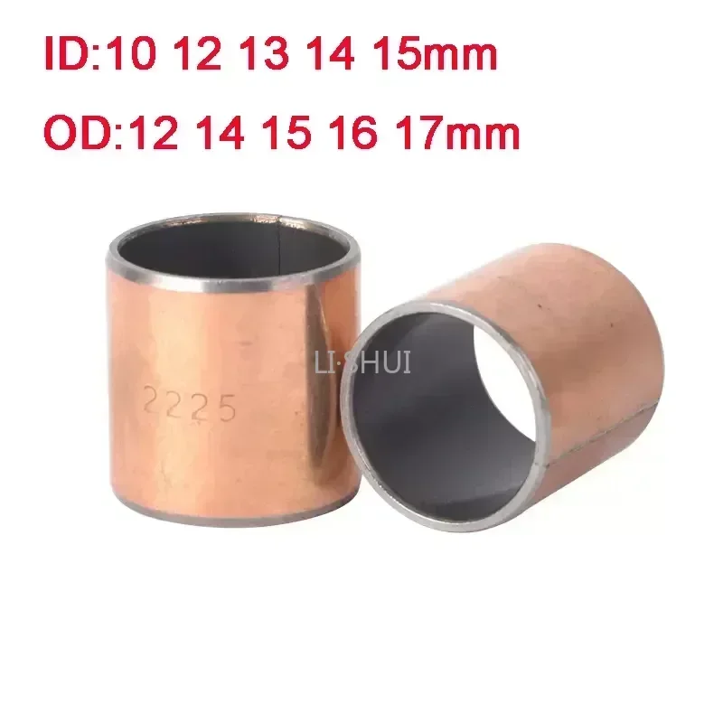 10Pcs/lot ID 10 12 13 14 15mm Self-lubricating Bearing SF-1 Composite Copper Sleeve Oil-free Bushing Wear-Resisting Bushing