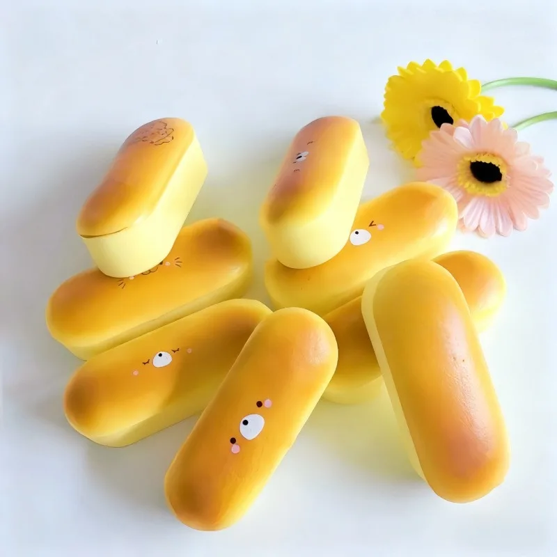 ของเล่นขนมปังแท่งนมจำลองแบบสควิชชี่ - ของเล่นบีบคลายเครียดสุดนุ่มสำหรับผ่อนคลายความเครียดและความวิตกกังวล |   ของขวัญสำหรับเด็กและผู้ใหญ่