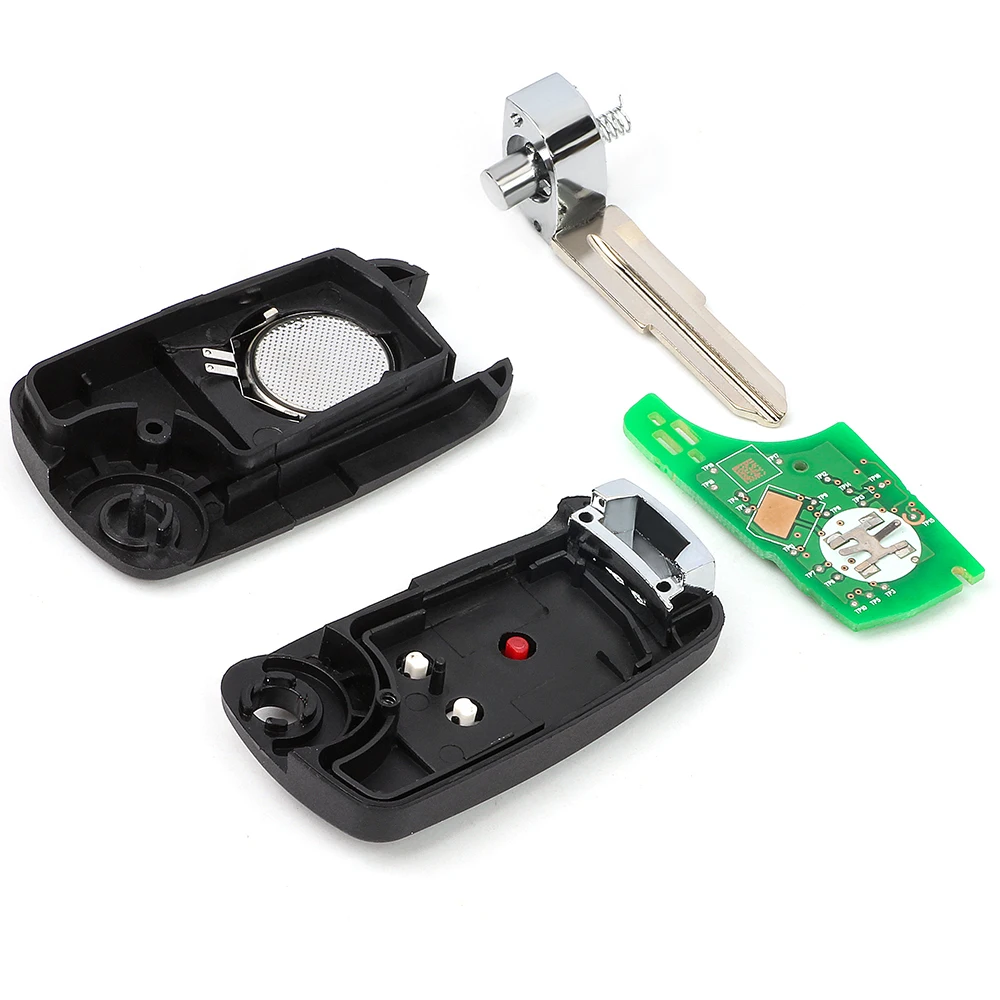 DIYKEY OEM GM94543201 for Chevrolet Spark 2013 2014 2015 2016 Flip Remote Key FOB 3 Button 315MHz 433Mhz NO Chip / 8E/ID46 Chip