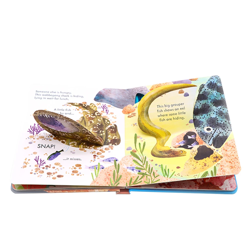 Usborne Peep Inside A Coral Reef 3D Flap Picture Book for Kids Children Science Popularization Educational English Books