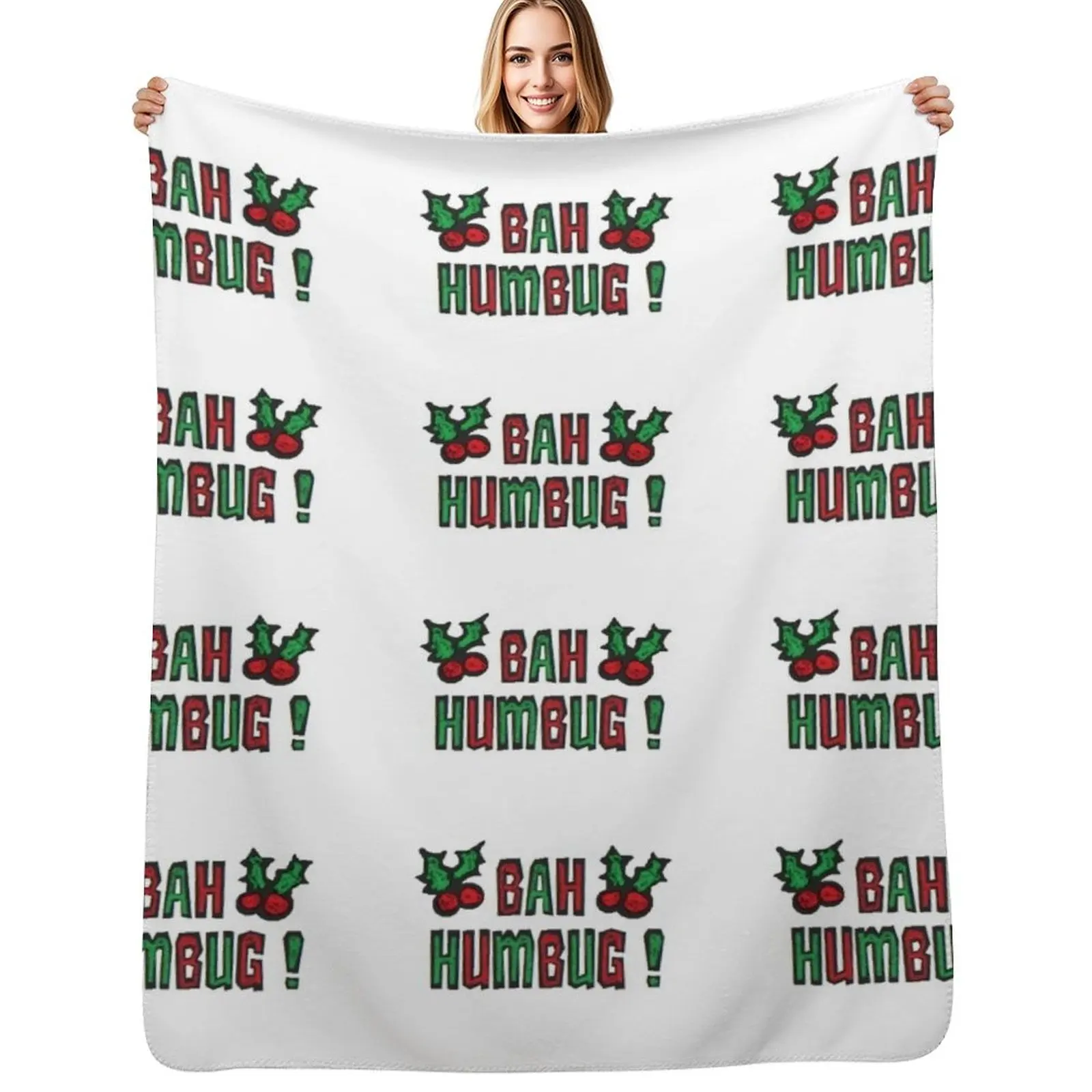 

Bah Humbug! Throw Blanket heavy to sleep Decorative Sofas Custom Blankets For Bed Blankets