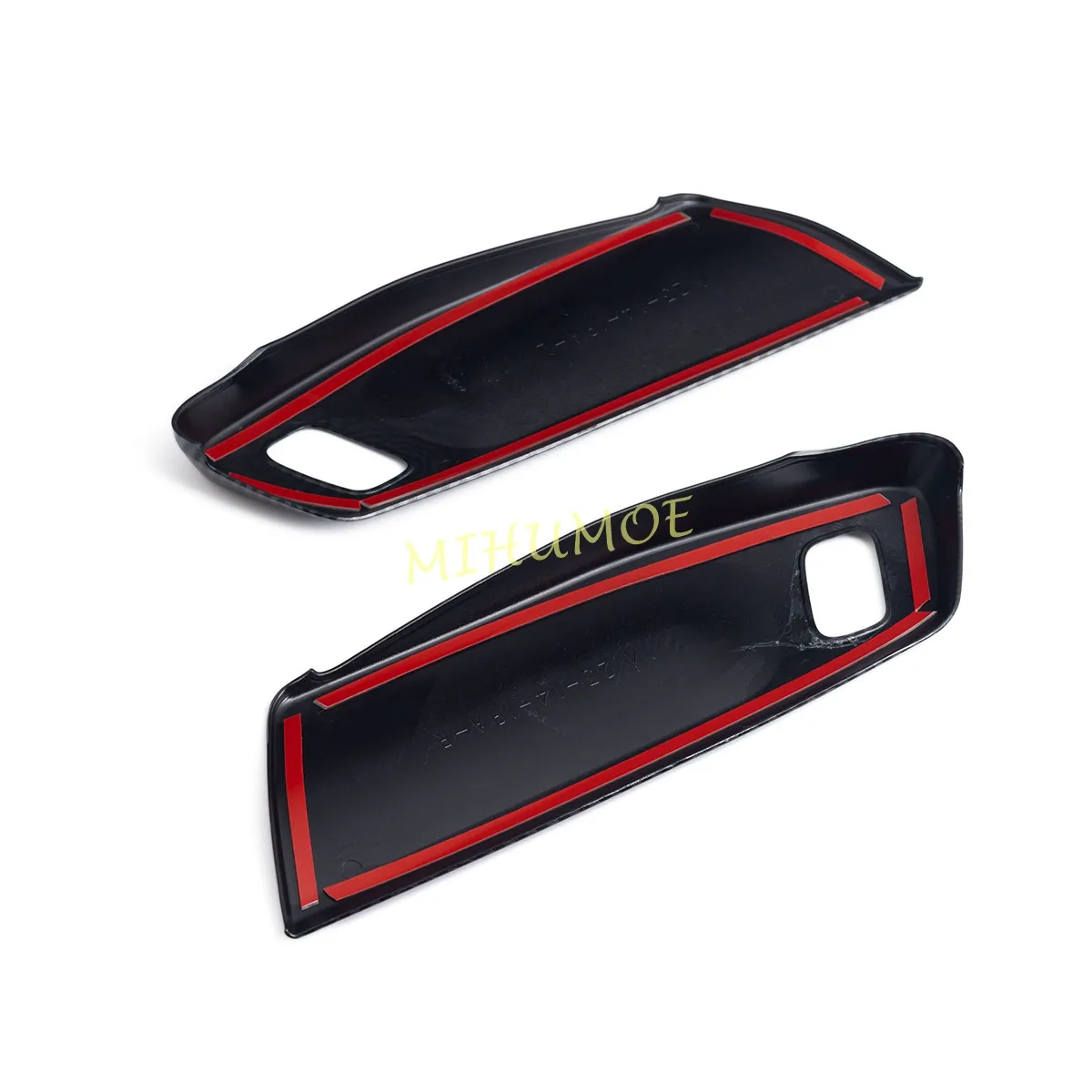 2 قطعة غطاء لوحة التبديل الباب الأمامي الديكور الزخارف لفورد رينجر XL XLT 2024 2025 اكسسوارات السيارات الداخلية ألياف الكربون نظرة #6