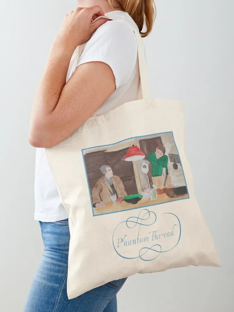 

Phantom Thread Tote Bag shopping bags foldable Portable shopping bag shopper bags Women bags