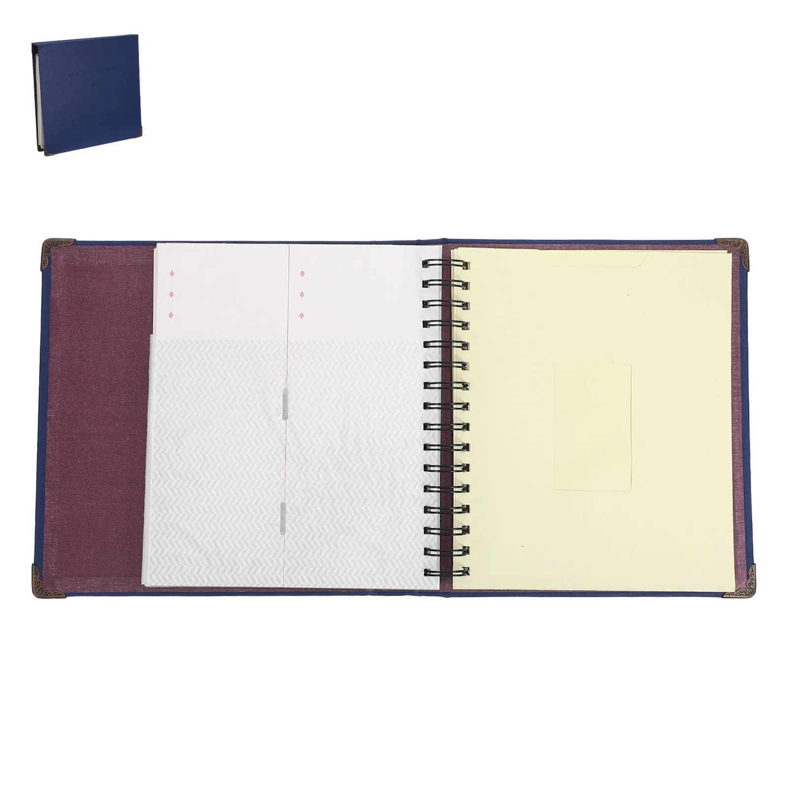 Dark Blue Ticket Memory Book 33 Page Album for Movie Concert Plane Train Organizer Collection Storage Souvenir