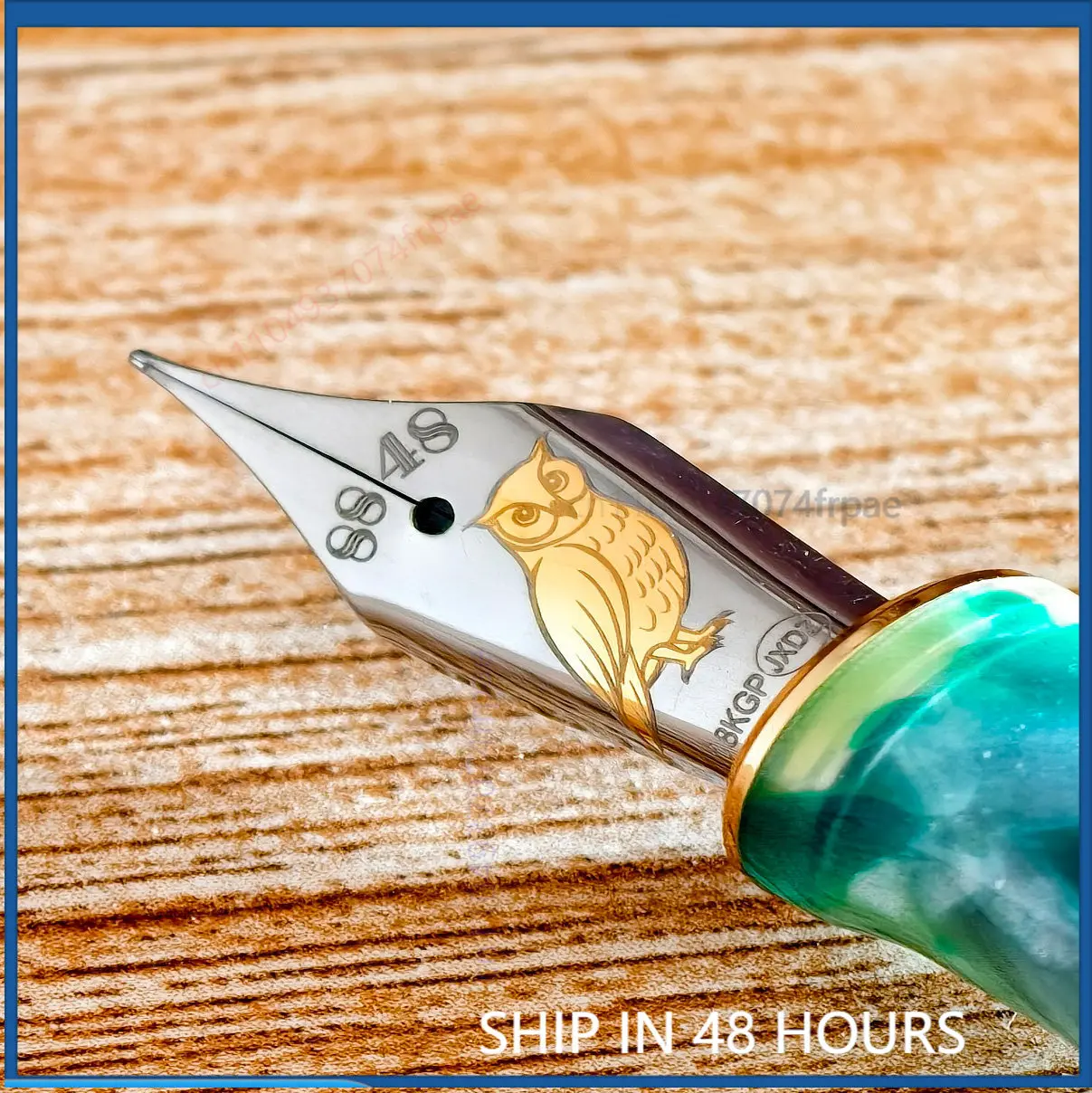 For Carved #35 Owl Fountain Pen Nib Hand Polished Dragon Blade Long Knife Grind Calligraphy Accessory（FOUR-CHANNEL-GRIND-TIP）