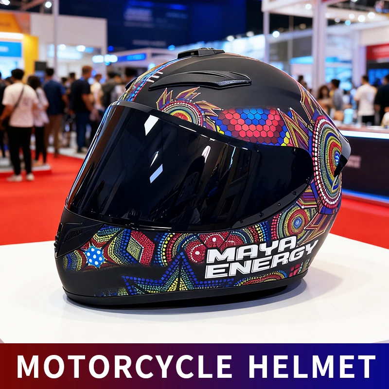 

Мужской мотоциклетный шлем DOT, вездеходный внедорожный мотоциклетный шлем, шлем для картинга, женский шлем на четыре сезона зимой.