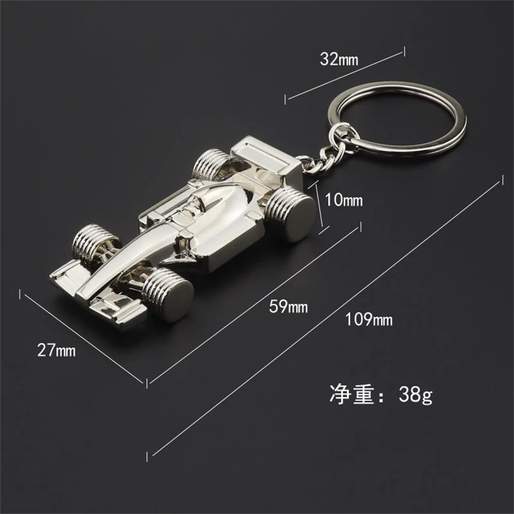 Metal Car Racing Model Key Pendant Creative Keychain Activity Small Gift