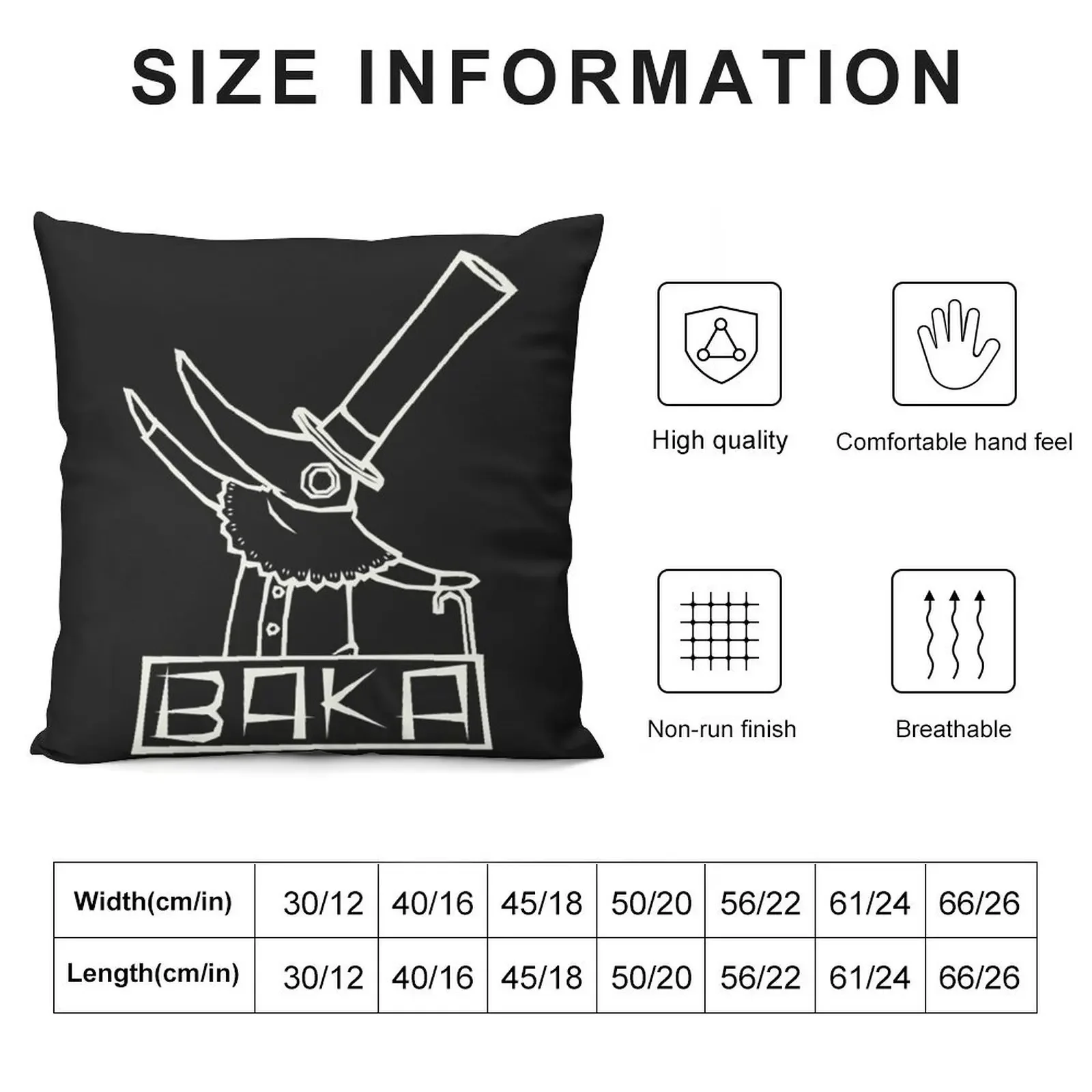 Funny Excalibur Baka Throw Pillow Anime luxury sofa pillows Decorative Cushion Pillow Cases Decorative pillow