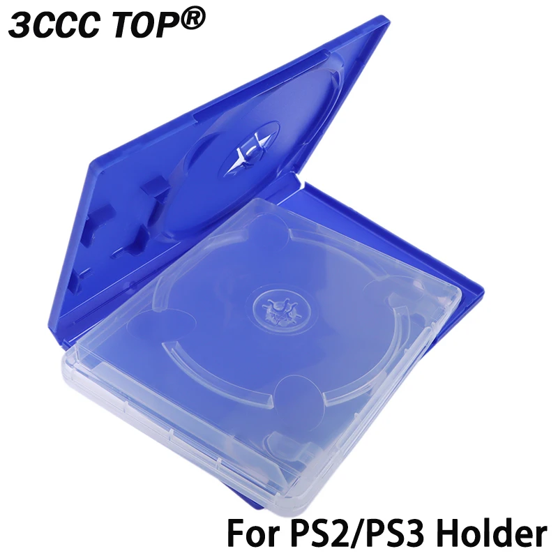 1PCS CD Game Case Cover Protective Box For PS2 PS3 Game Disk Holder CD DVD Discs Storage Box Plastic Cover Case