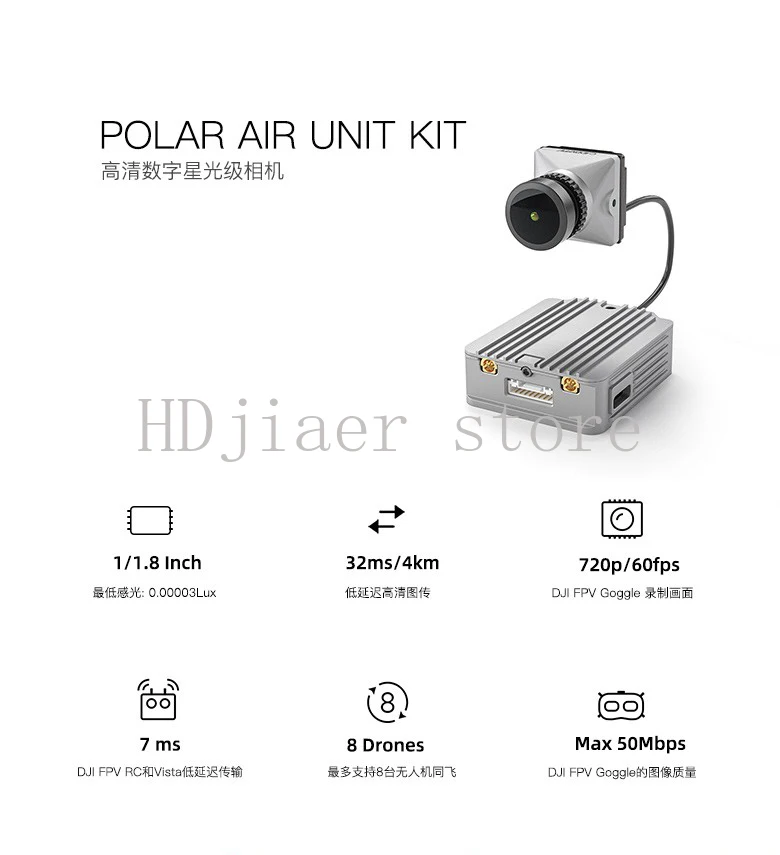 

Suitable for DJI Snail Sky CADDX Polar Air Unit Kit Vista Kit Aurora