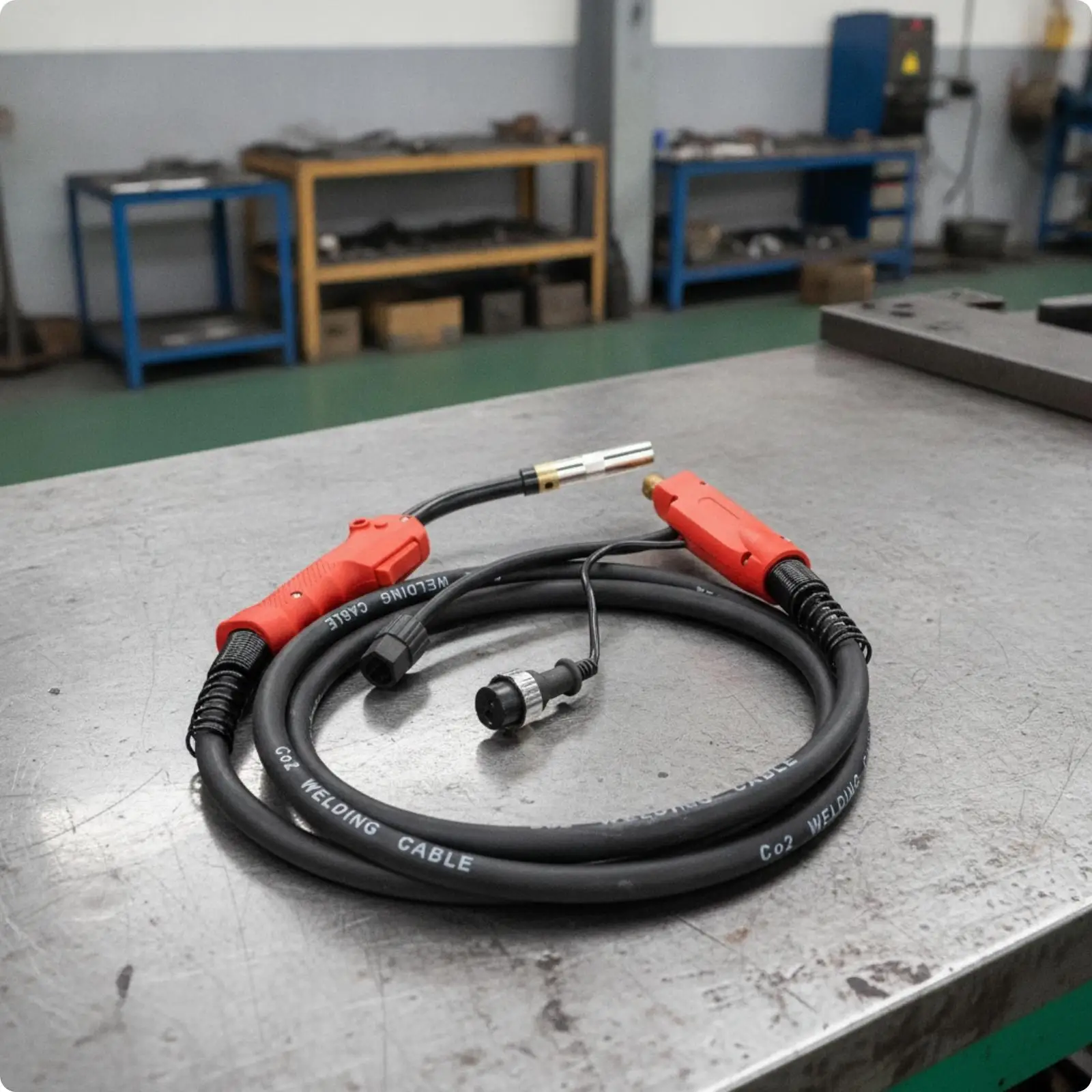 Professional MIG Welding Torch Handle Set for CO2 Gas Welder 500A with Brass Fittings and Smooth Wire Feed Design