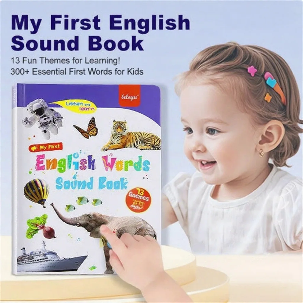 

Аудиокнига на английском языке для детей 0-6 лет: обучение лексике, развитие когнитивных способностей, раннее развитие, развивающие игрушки, подарок на день рождения
