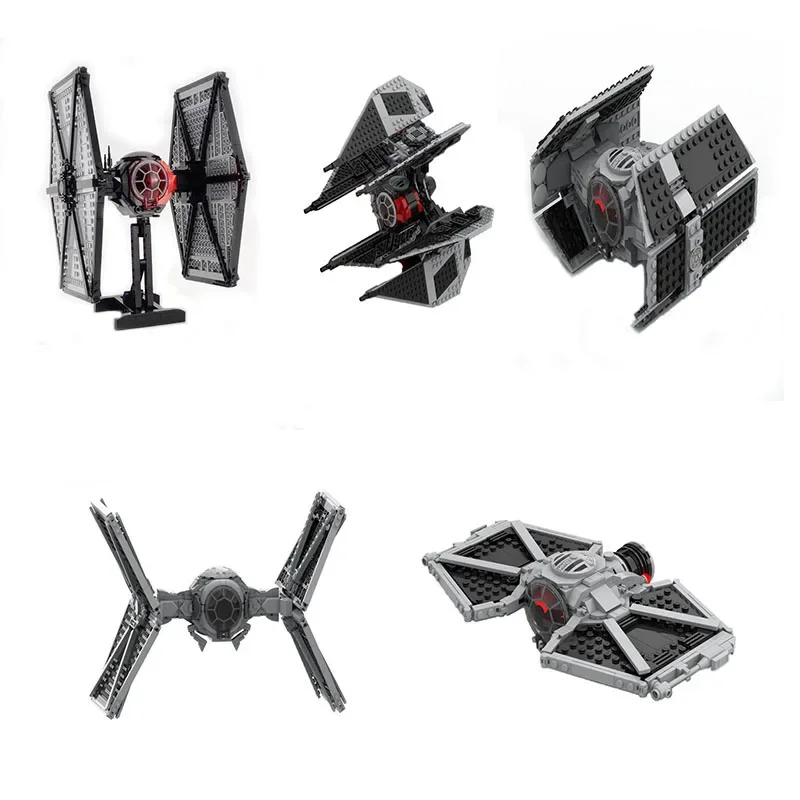 MOC Building Blocks Movie Star Model Space TIE Advanced X1 Bomber Spaceship Fighter Assembly Bricks Collection DIY Kis Toys Gift