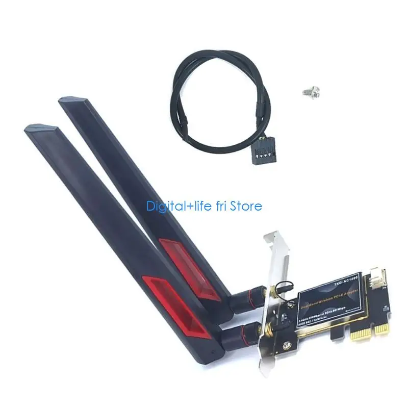 

E06D TXG-AC1200 Wlan Card 2.4Ghz 5Ghz 1200M PCIE Desktop Wirelessly Networking Card