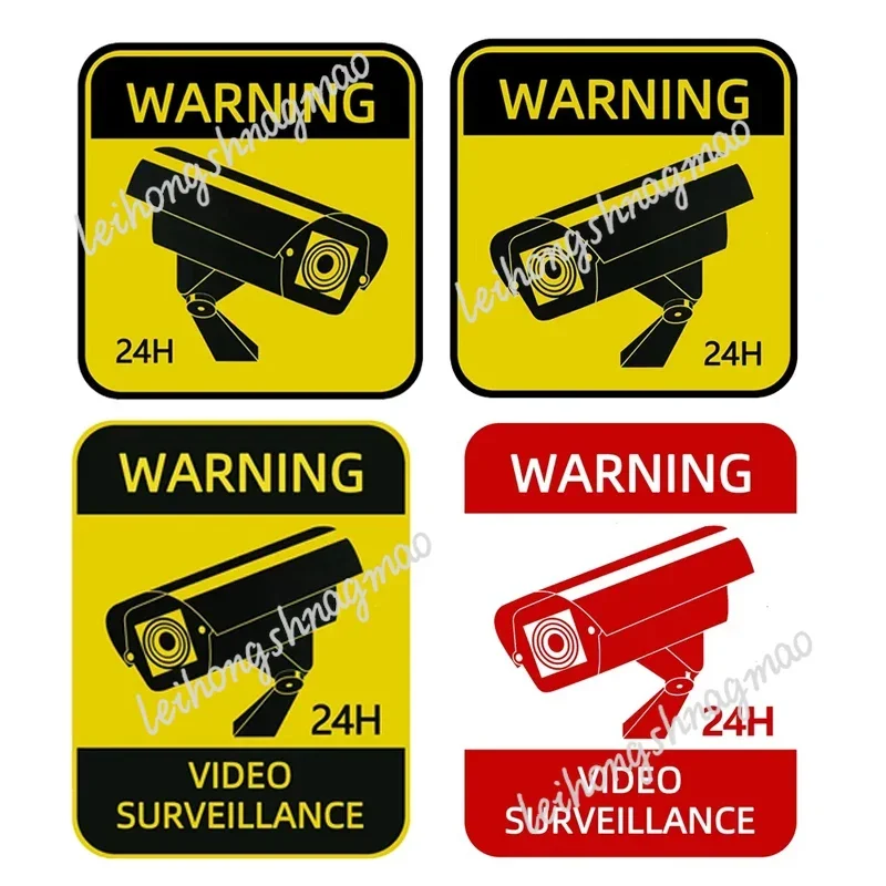 

Waterproof and Sunscreen Warning Signs Video Surveillance Alarms Car Stickers Covering Scratches Decorative Stickers