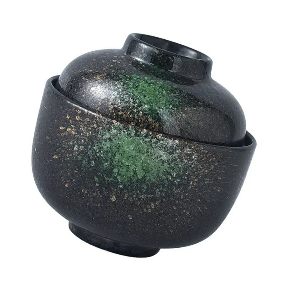 وعاء الحساء المنزلي الصغير وعاء الحلوى السيراميك النمط الياباني وعاء حساء المطبخ التصميم الكلاسيكي للأغذية #2