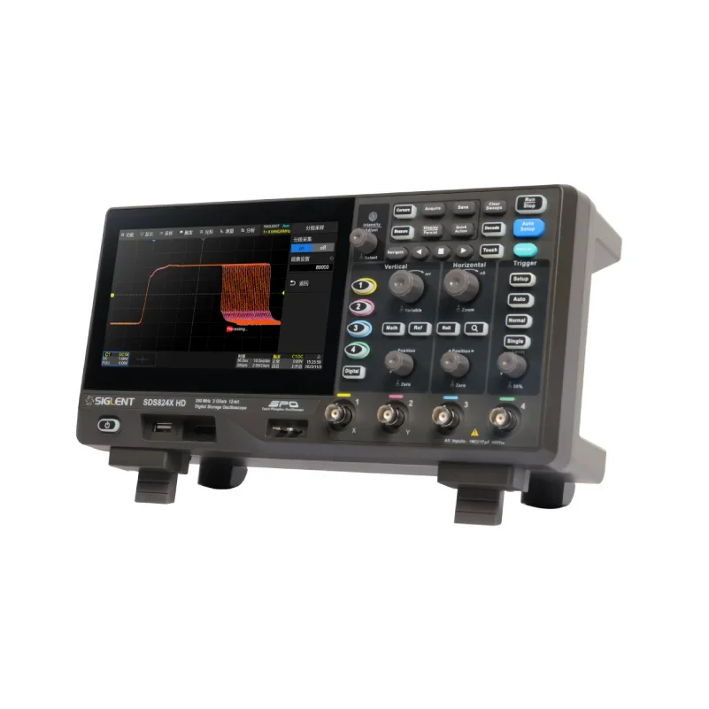 SDS814X HD Digital Oscilloscope 4CH 200MHz 2GSa/s 100Mpts 12-bit High Resolution