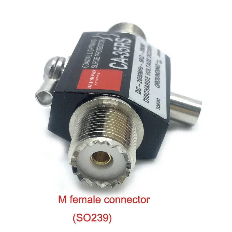 Diamond Anti-Lightning Antenna Surge Protector Arrester CA-35RS/CA-23RS/CA-23RP PL259/SO239 Radio Repeater MPG N-Type Connector