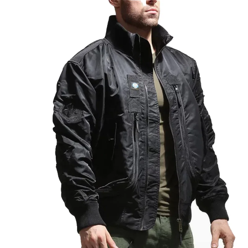 New Spring Men Flight Jackets Multi-Pocket Bomber Jackets Military Causal Male Loose Coats Retro Workwear Jaqueta Masculina Coat