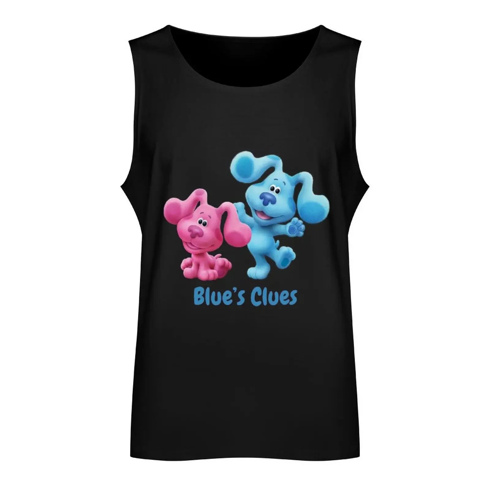 Blues Clues Magenta and blue Funny blue's clues Gift Tank Top t-shirt for man T-shirt sports clothes for men