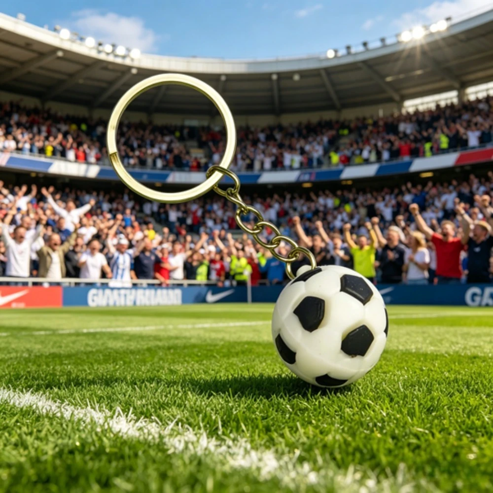 2026 PVC Simulation Ball Keychain Football Basketball Tennis Rugby Key Ring Chain Backpack Keyring Pendant Gift for Men Women