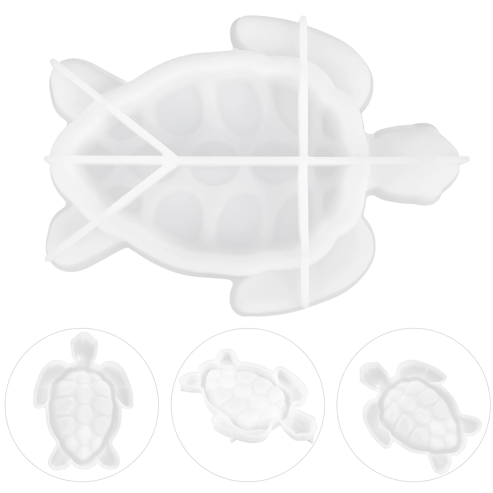 

Silicone Mold Shape Crafts DIY Epoxy Resin Tray Molds Flexible Soft Safe Halloween Turtle Shape Tray Molds For Epoxy Silicone