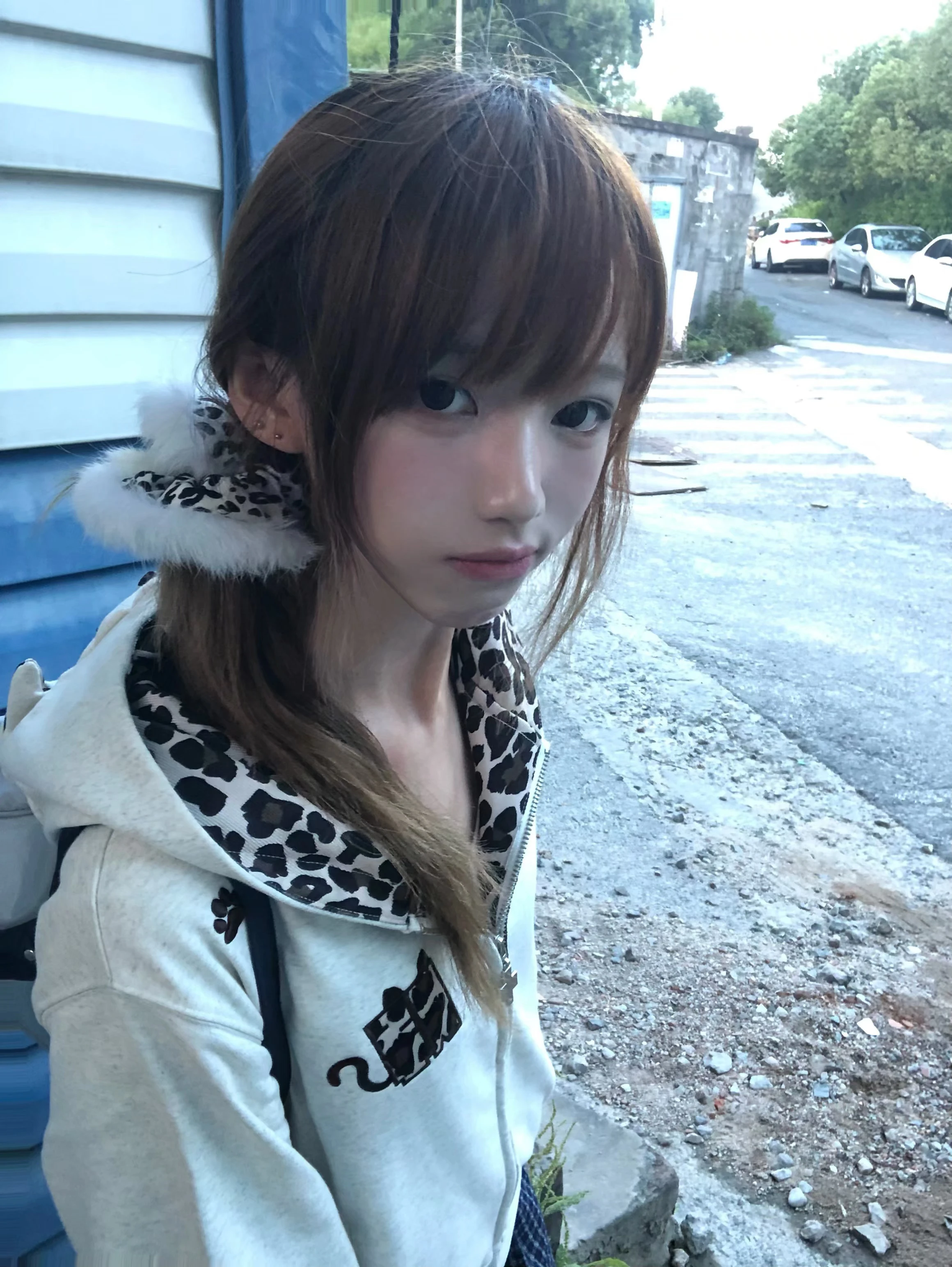 سترات مموهة مع قلنسوة للنساء 2000s معاطف كلاسيكية أمريكية بلوزات من الفرو الصناعي ملابس خروج غير رسمية فضفاضة أنيقة #3