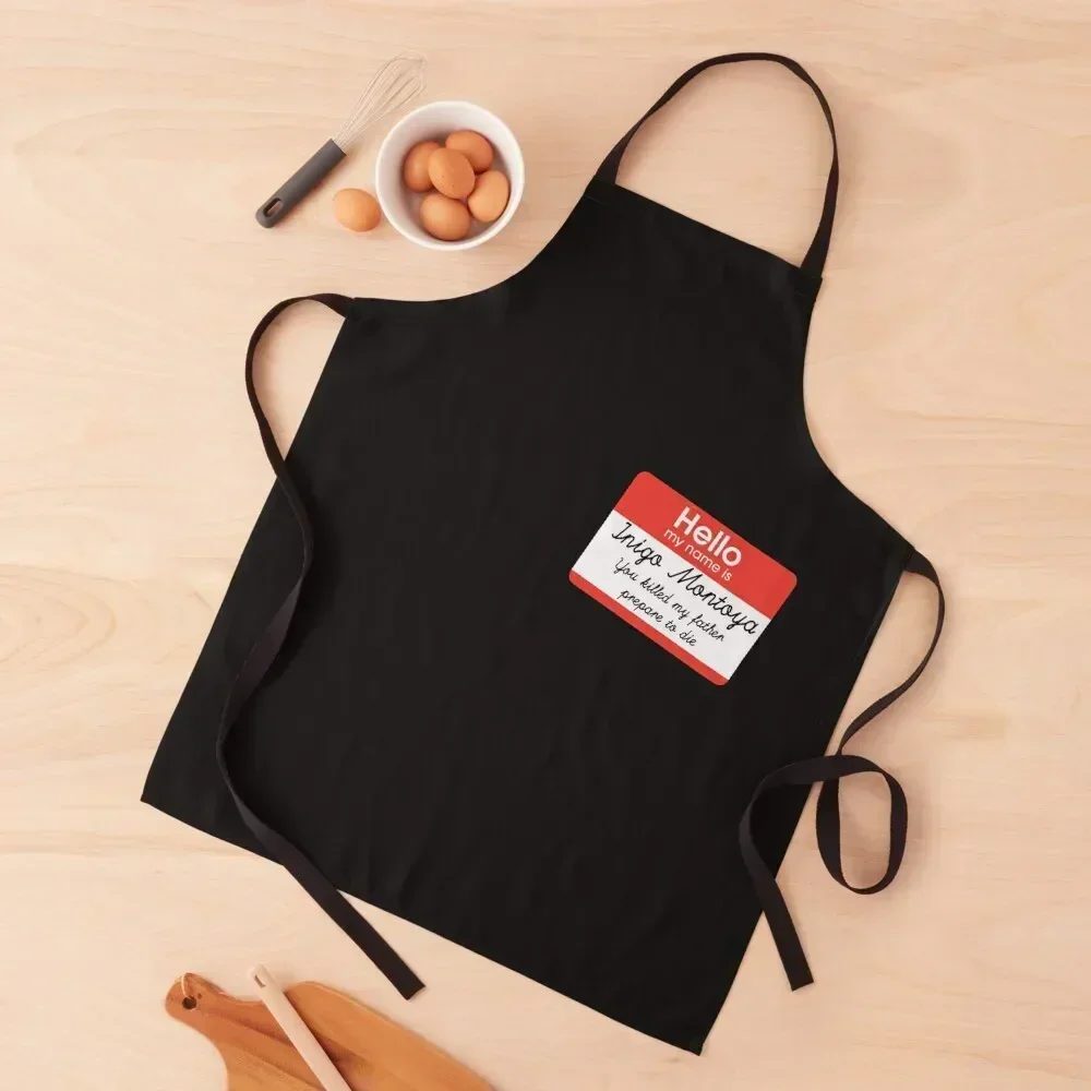 

Hello My Name Is Inigo Montoya Apron Nursing Costume Waiter Kitchen accessories Children'S Apron
