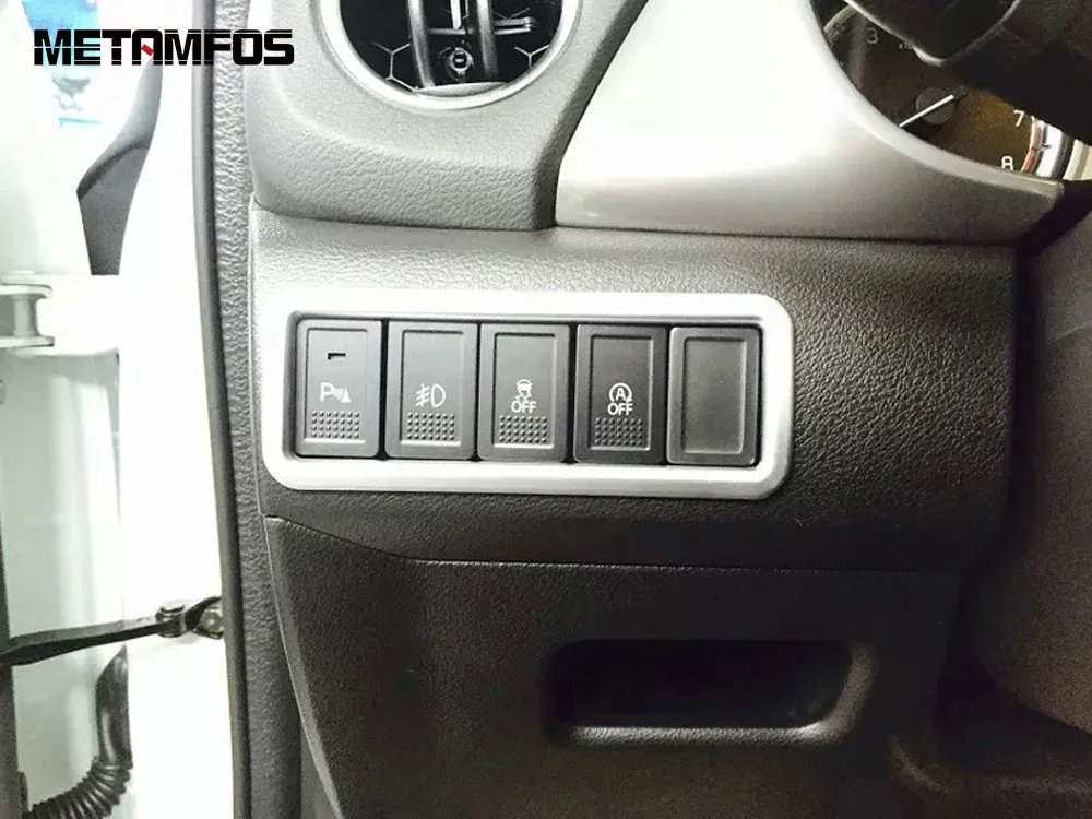 For Suzuki Vitara Escudo 2015-2021 2022 2023 2024 Matte Head Light Lamp Adjustable Switch Button Cover Trim Interior Accessories