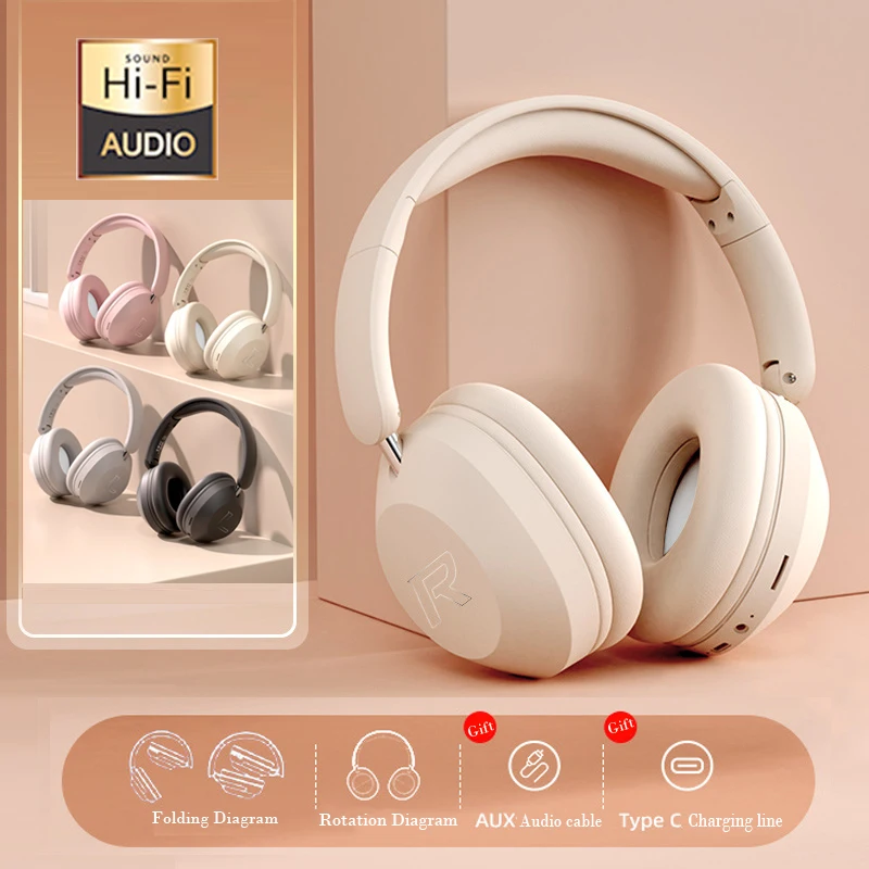 

HIFI Bluetooth Wireless Headset Music Headphone Head Mounted Wireless Earphones High Battery Capacity Heavy Bass Sports Earphone