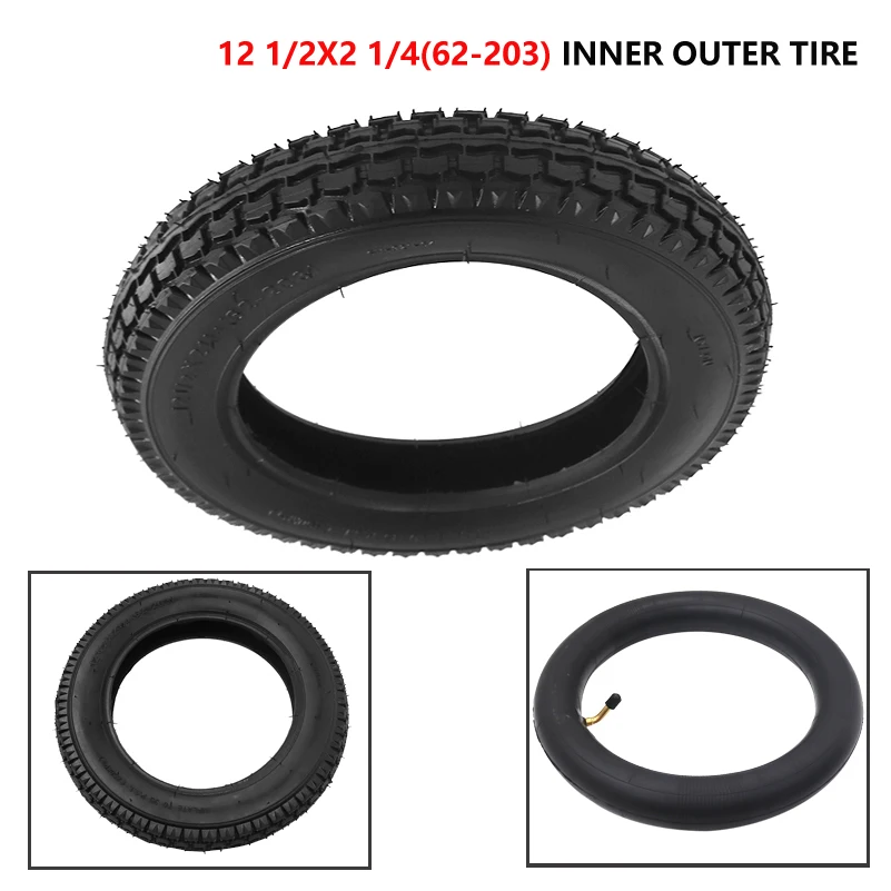 High-quality 12-inch 12 1/2x2 1/4 62-203 Pneumatic Outer Tires for Many Gas Electric Scooters and E-Bikes