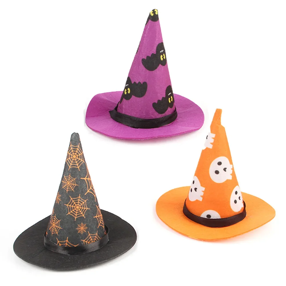 Halloween Pet Dress Up Cat Witch Hat Trumpet Wizard Dog Hat Halloween Cat Pointed Hat Pet Cat Dog Costume