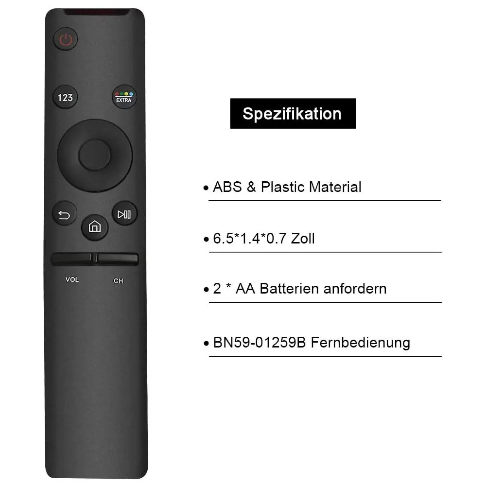 Duurzame en draagbare draadloze afstandsbediening voor Samsung Smart TV BN59 01259B BN59 01259D C 1260E HD 4K Lcd-tv