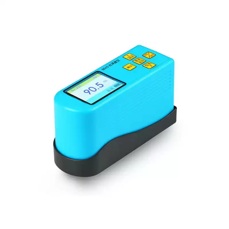 B60M High Precision Metal Gloss Meter ±(0.3+1%) Error 60° Wide Range Gloss Tester for High Gloss Polished Hardware Auto Parts