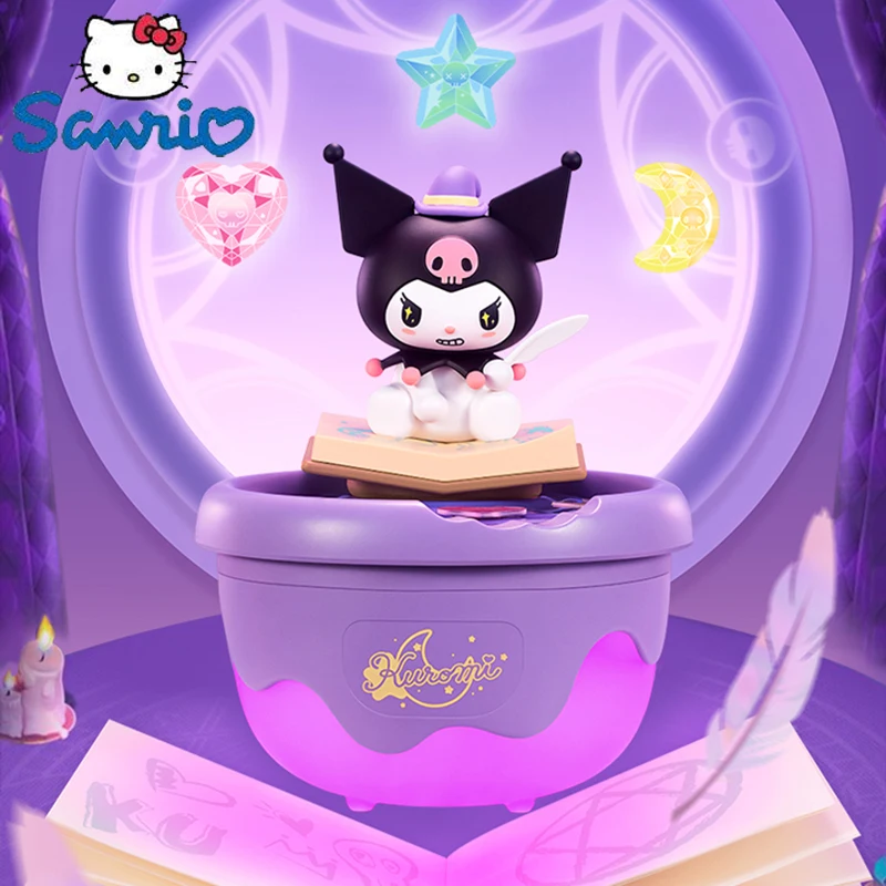 

Sanrio Kuromi Transport Magic Humidifier Moisturizing Cool Magic Gift Box Girl Figure Anime Action Figurine Valentine's Day Gift