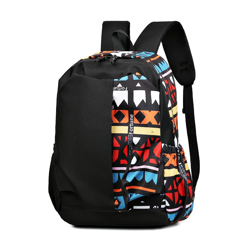 

Backpack Simple College Student Men's Printed Backpack Graffiti Fashion Versatile Student School Bag