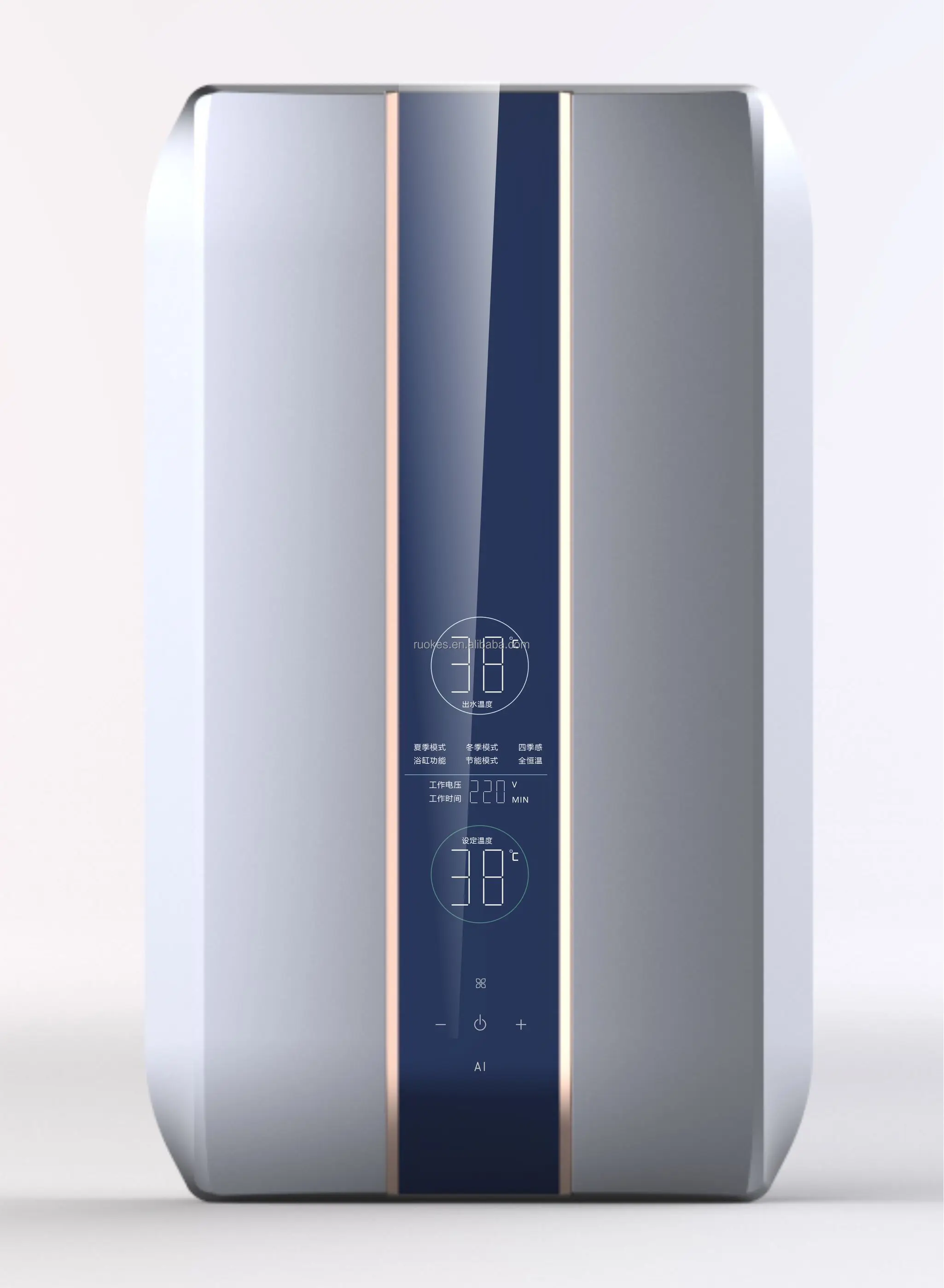 220V Electric Tankless Water Heater 8.5kW Instant Hot Water Heater with Multi-Point Supply for Household and Hotel Use