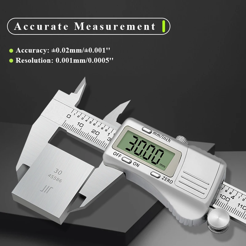 

Factory Supply China Digital Caliper 150 mm 6 inch Caliper Metal Vernier Caliper with LCD Screen Manufacturers Measurement Tool