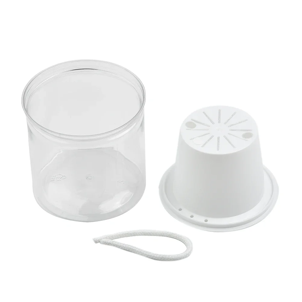 Holder Plant Pot Home Tabletop Decor Display Flowerpot Self Watering Transparent Automatic Absorption Container