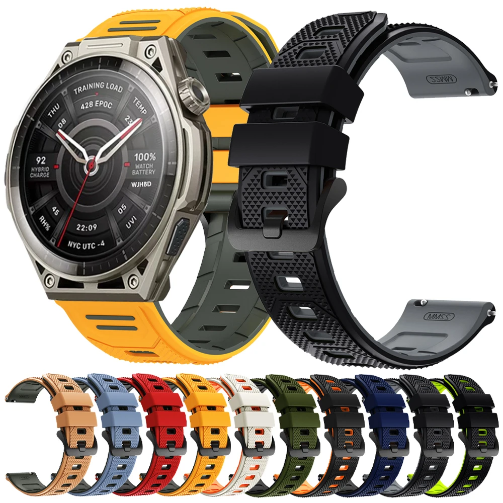 Sports Silicone Band For AMAZFIT BALANCE 3 2 Watch Strap Amazfit Active Max 48mm BIP6 5 UNITY GTR 4/3 Pro 22mm Replace Bracelet