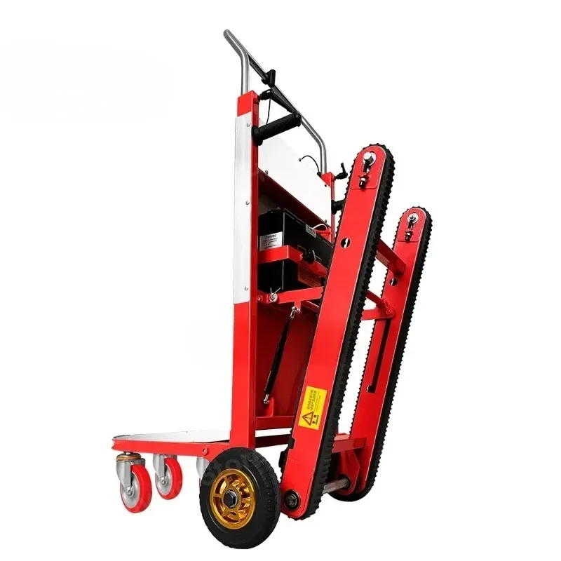 400kg Big Wheel Electric Stair Climbing Car, Climbing Cart Crawler-Type up and down  Climber Folding Vehicle Cargo Trolley