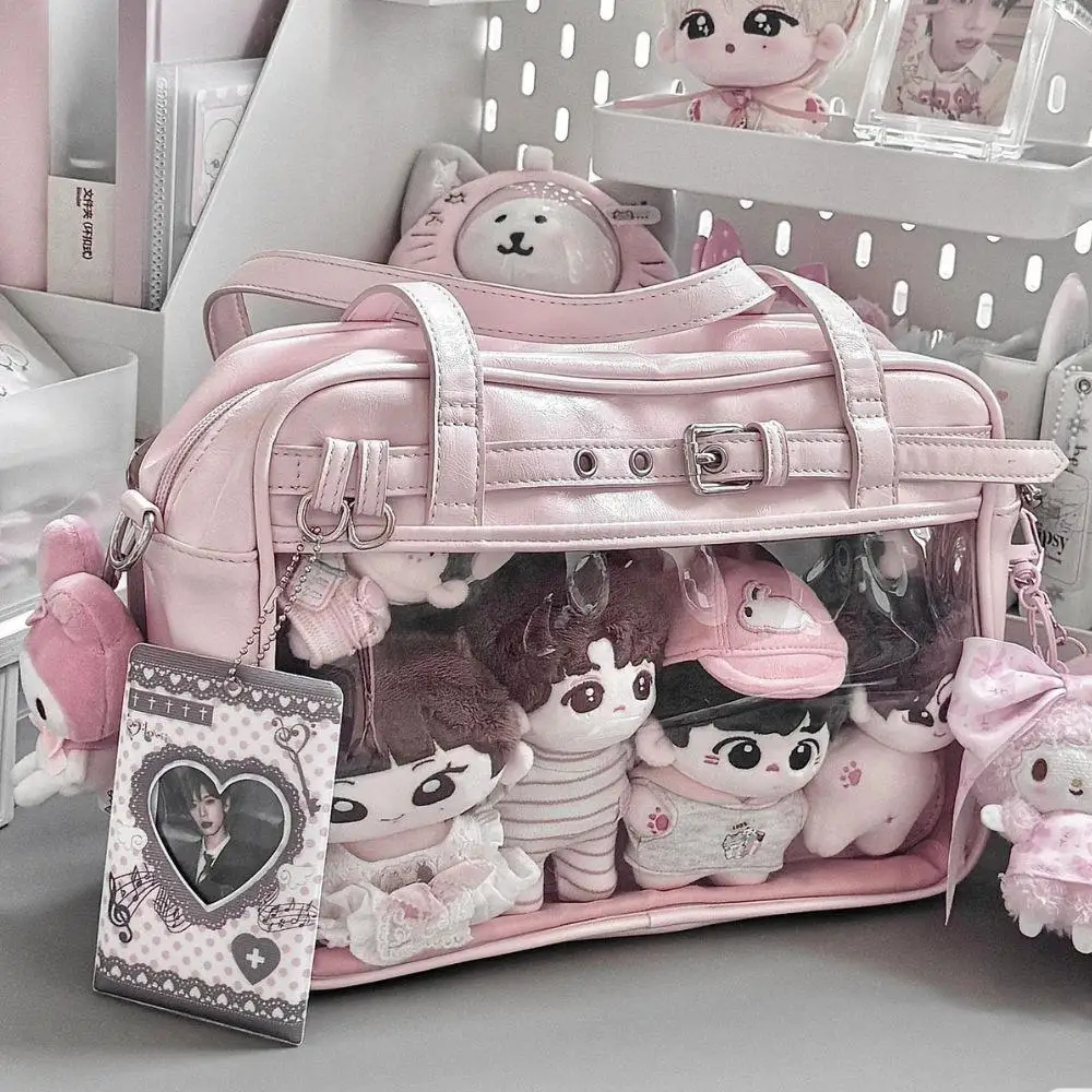 

Harajuku Black Ita Bags Backpack Women Sweet Cool Transparent Large Capacity Handbag Ladies Japanese Y2k Backpacks Painful Bag