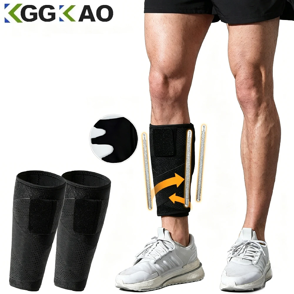 Calf Support Brace, Adjustable Compression Calf Wrap for Shin Splints, Varicose Veins, Leg Swelling & Pulled Muscle Recovery