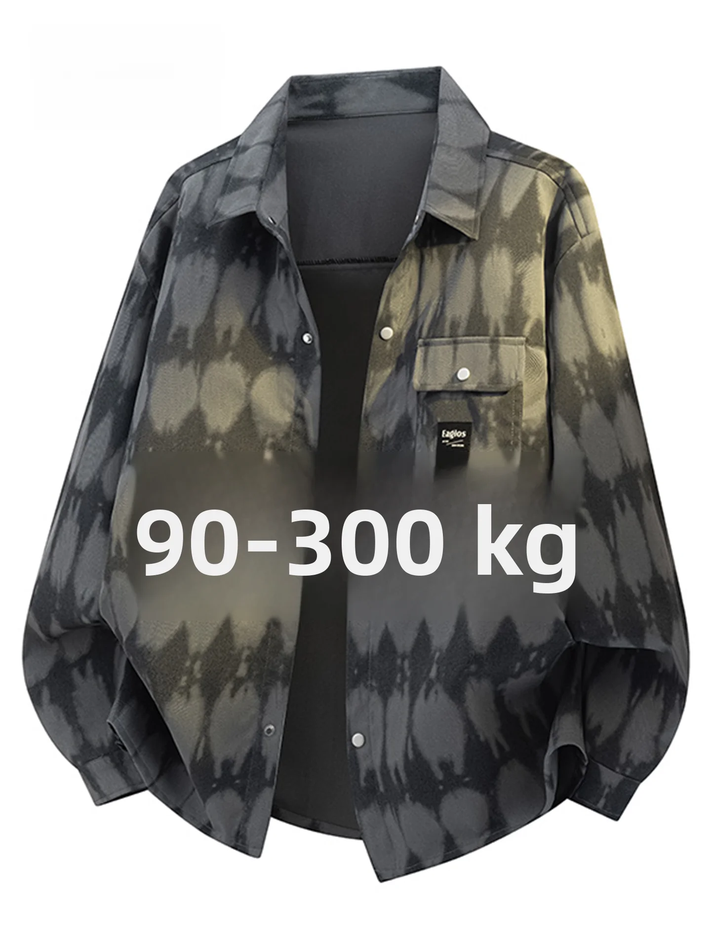 

Мужская повседневная рубашка MoChao в стиле ретро, большого размера, с длинным рукавом, в рабочем стиле, свободного кроя, дышащая, из полиэстера, не дающаяся к усадке